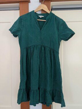 Lucky Brand Green Midi Dress | Size Small Petite